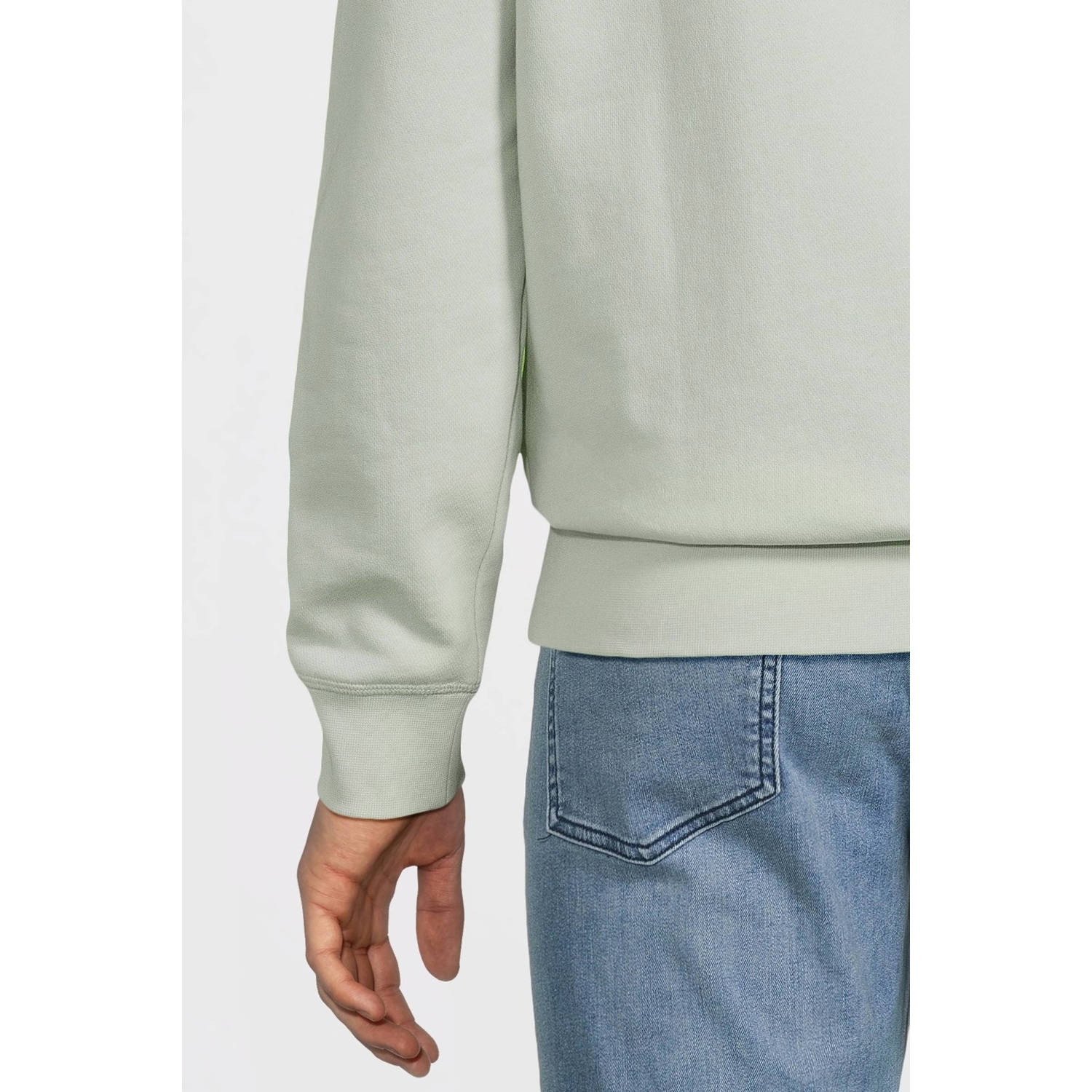 BOSS hoodie Wetalk open blue