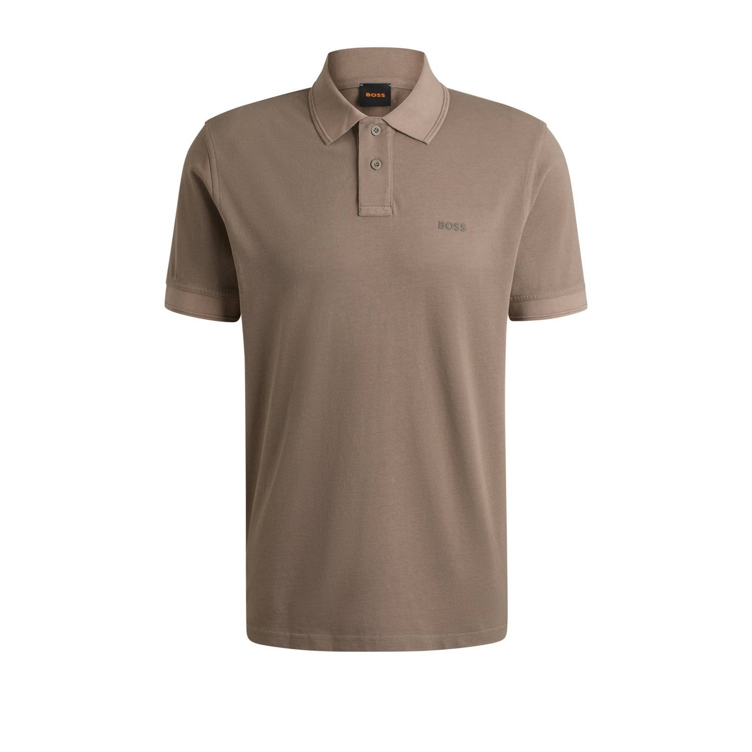 Boss Orange Slim fit poloshirt met labelprint model 'Prime'
