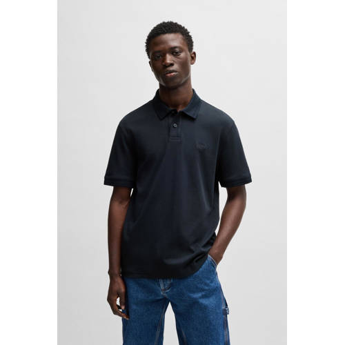 BOSS regular polo donkerblauw afbeelding