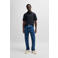 BOSS regular polo donkerblauw