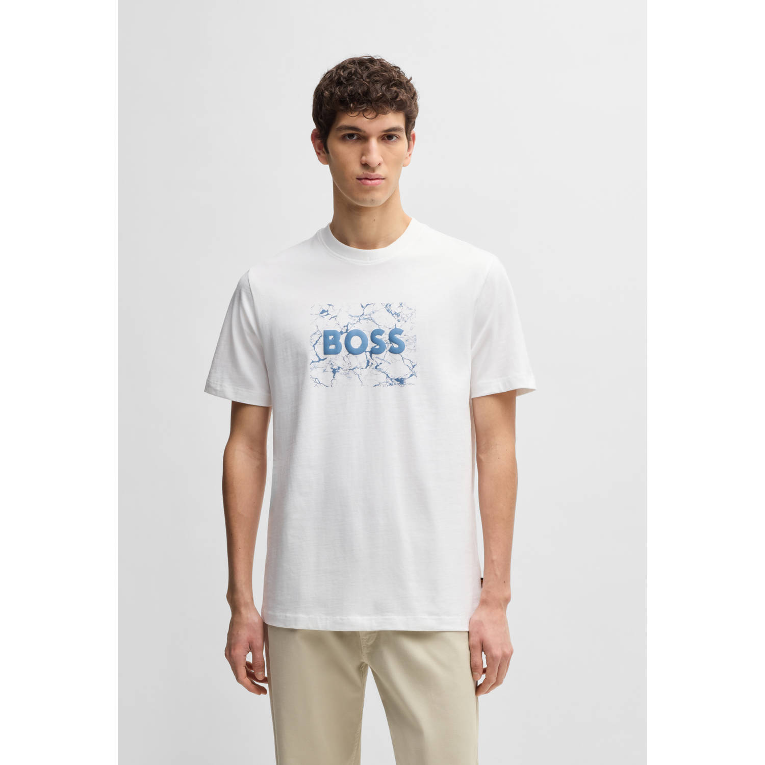 Boss Orange T-shirt met labelprint