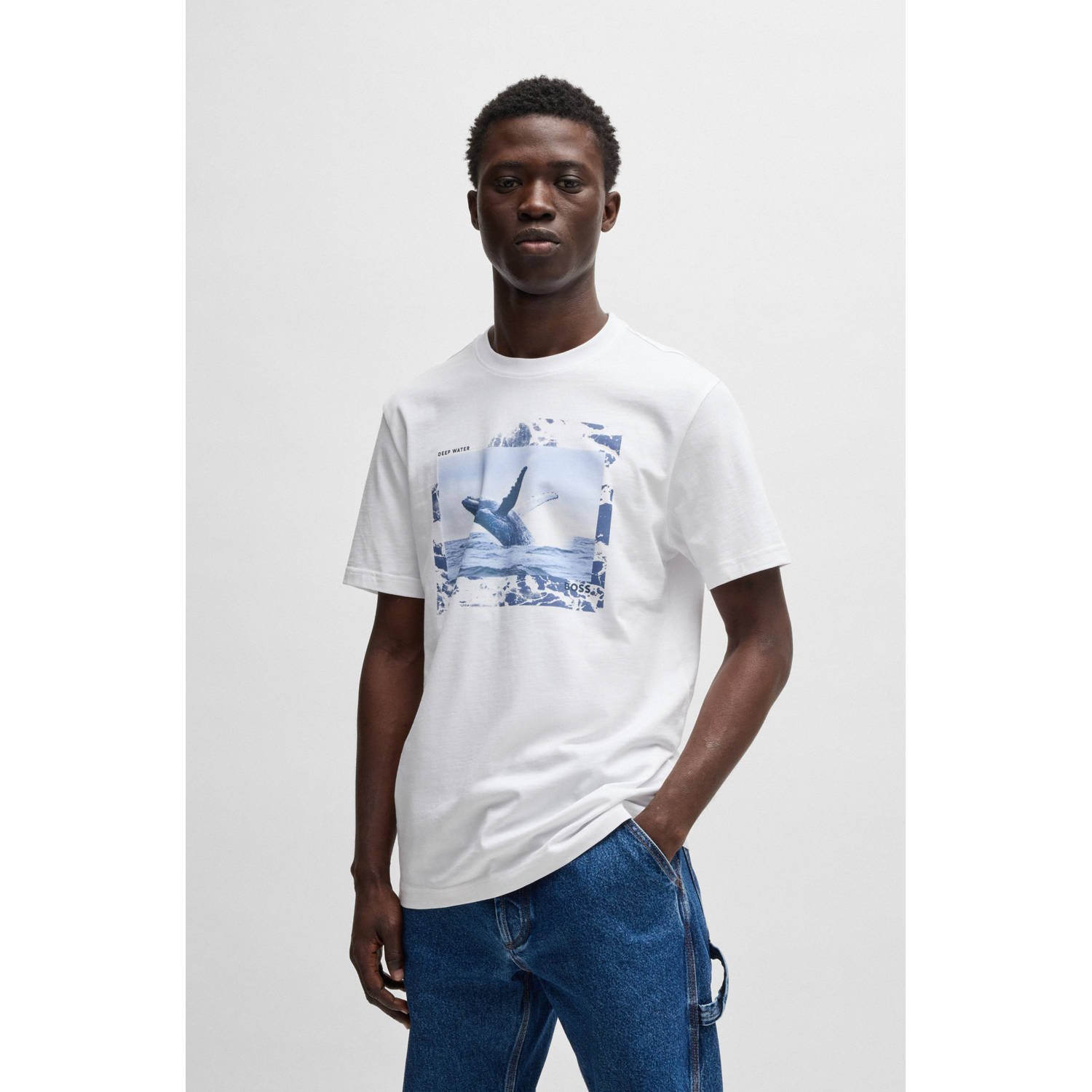 Boss Orange T-shirt met motiefprint