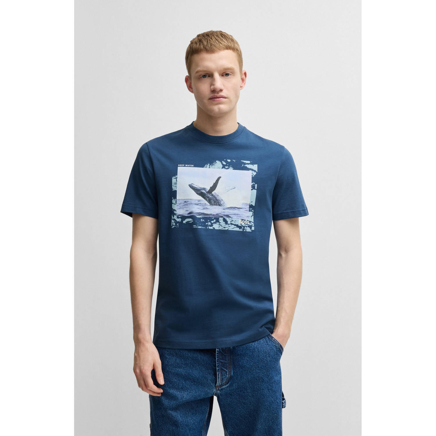 Boss Orange T-shirt met motiefprint