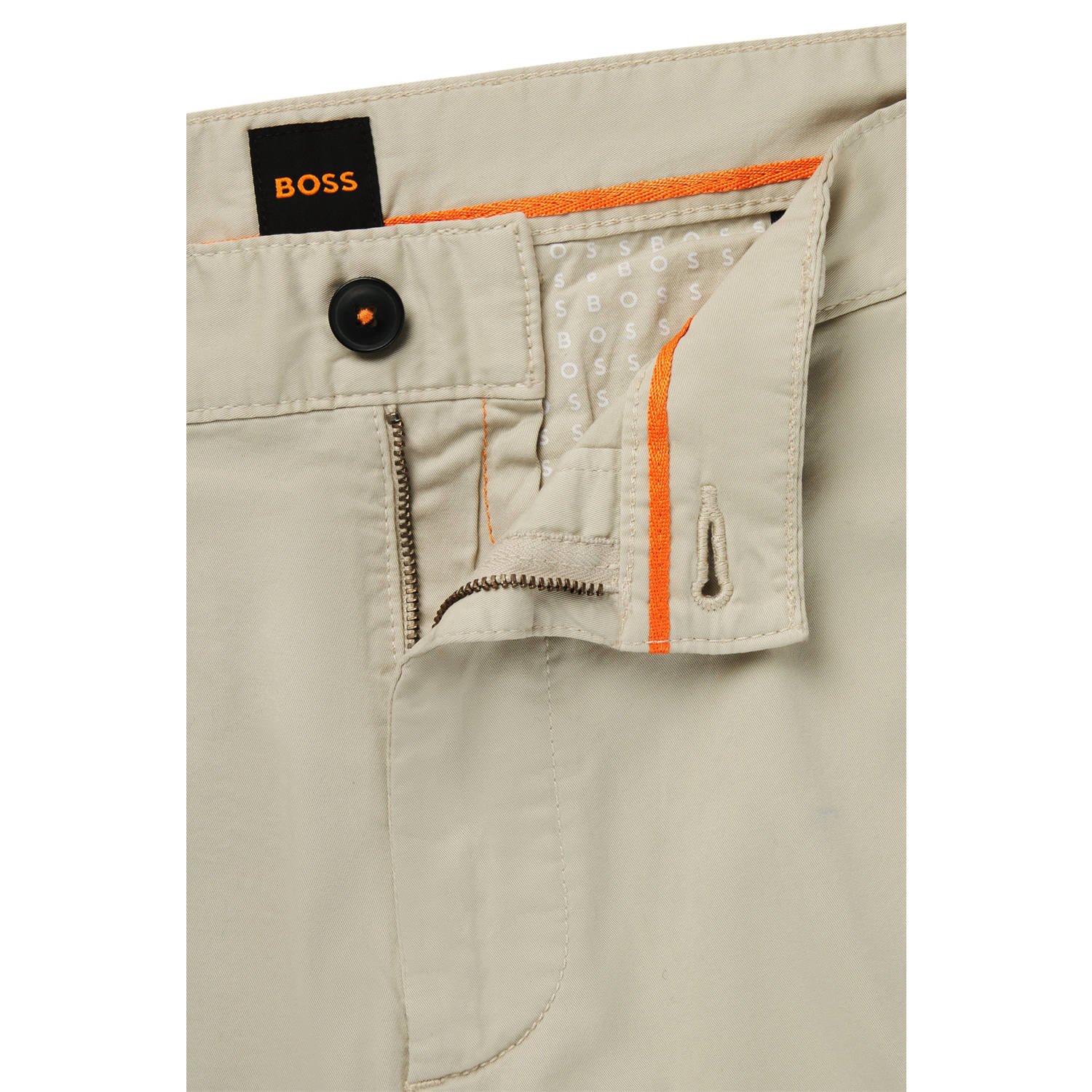 BOSS slim chino short beige