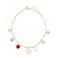 Life of Bulu ketting met bedels goudkleurig