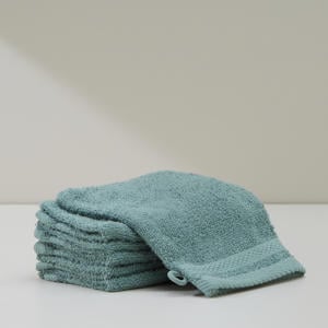 washand basic groen (set van 6) (15x20 cm)