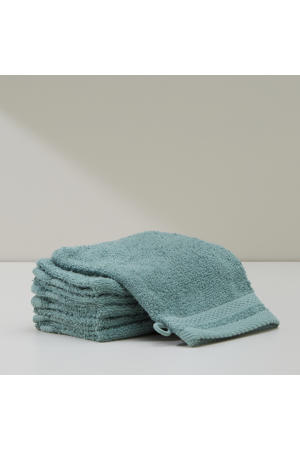 washand basic groen (set van 6) (15x20 cm)