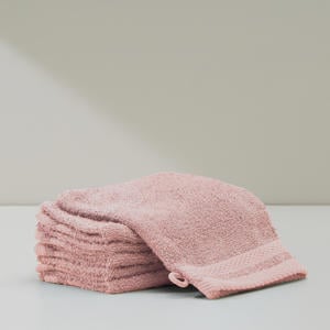 washand basic roze (set van 6) (15x20 cm)
