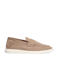 Manfield suède loafers beige