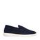 Manfield suède loafers donkerblauw