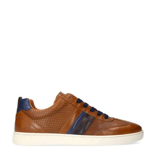 No Stress leren sneakers cognac afbeelding