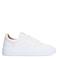 Manfield leren sneakers wit