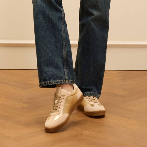 No Stress leren sneakers goud afbeelding
