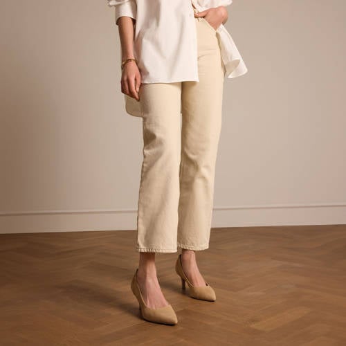No Stress suède pumps beige afbeelding