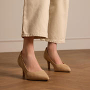 thumbnail: No Stress suède pumps beige