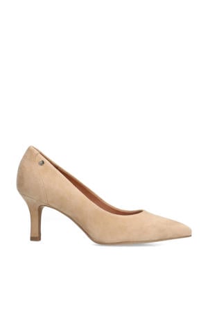 suède pumps beige