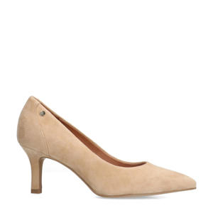 suède pumps beige