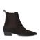 Manfield suède chelsea boots donkerbruin