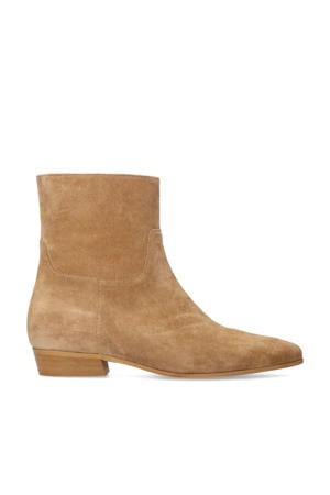 suède enkellaarzen camel