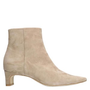 suède enkellaarzen beige