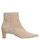 Manfield suède enkellaarzen beige