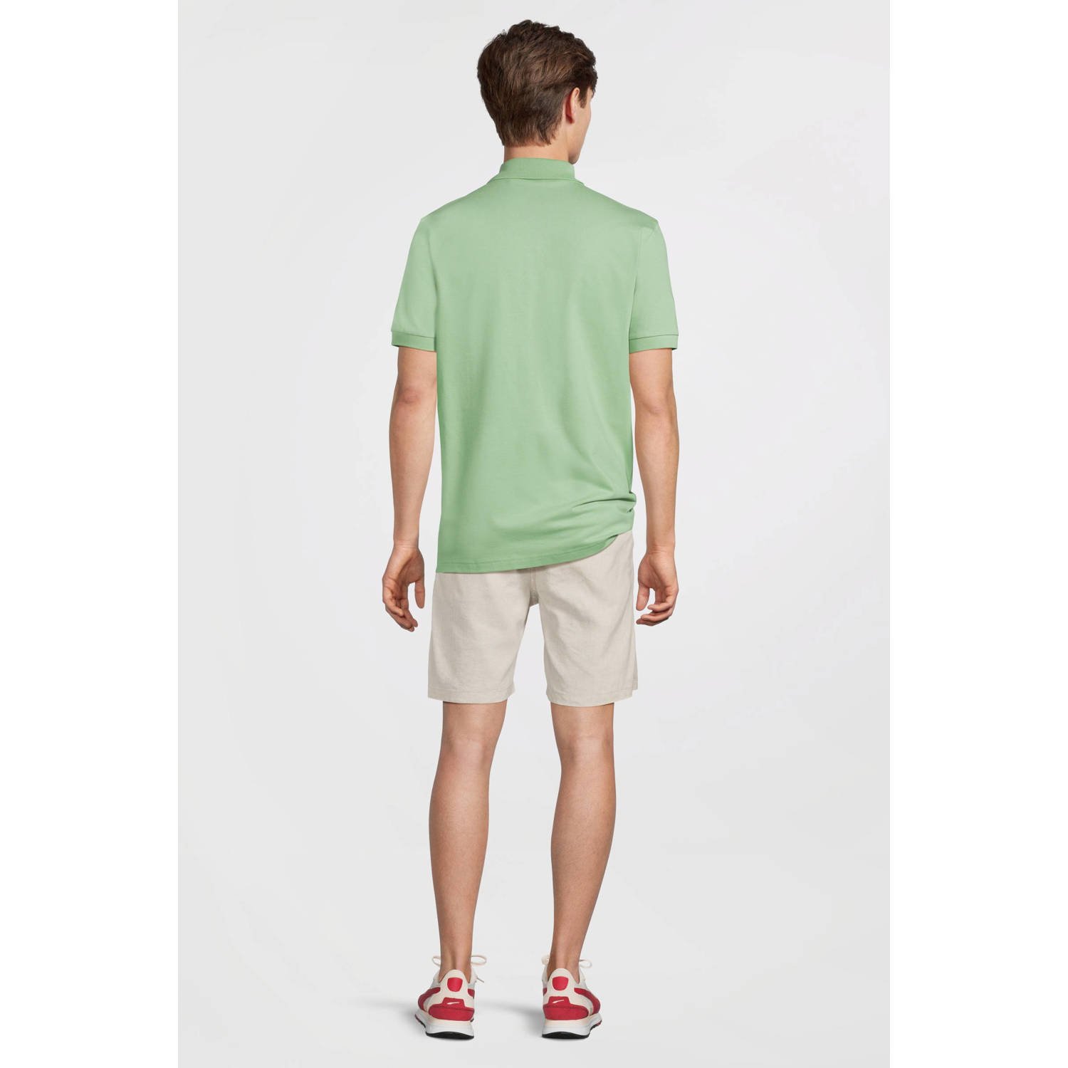 BOSS slim fit polo PASSENGER groen