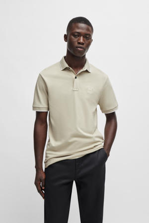 slim polo beige