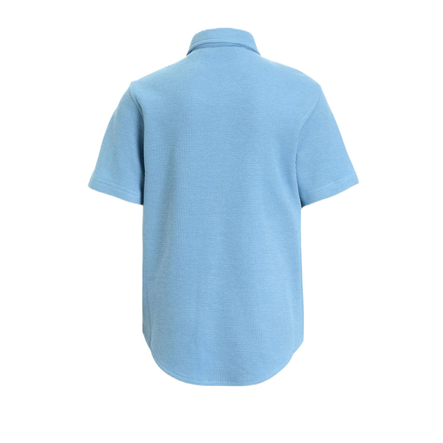 anytime shirt waffle blauw