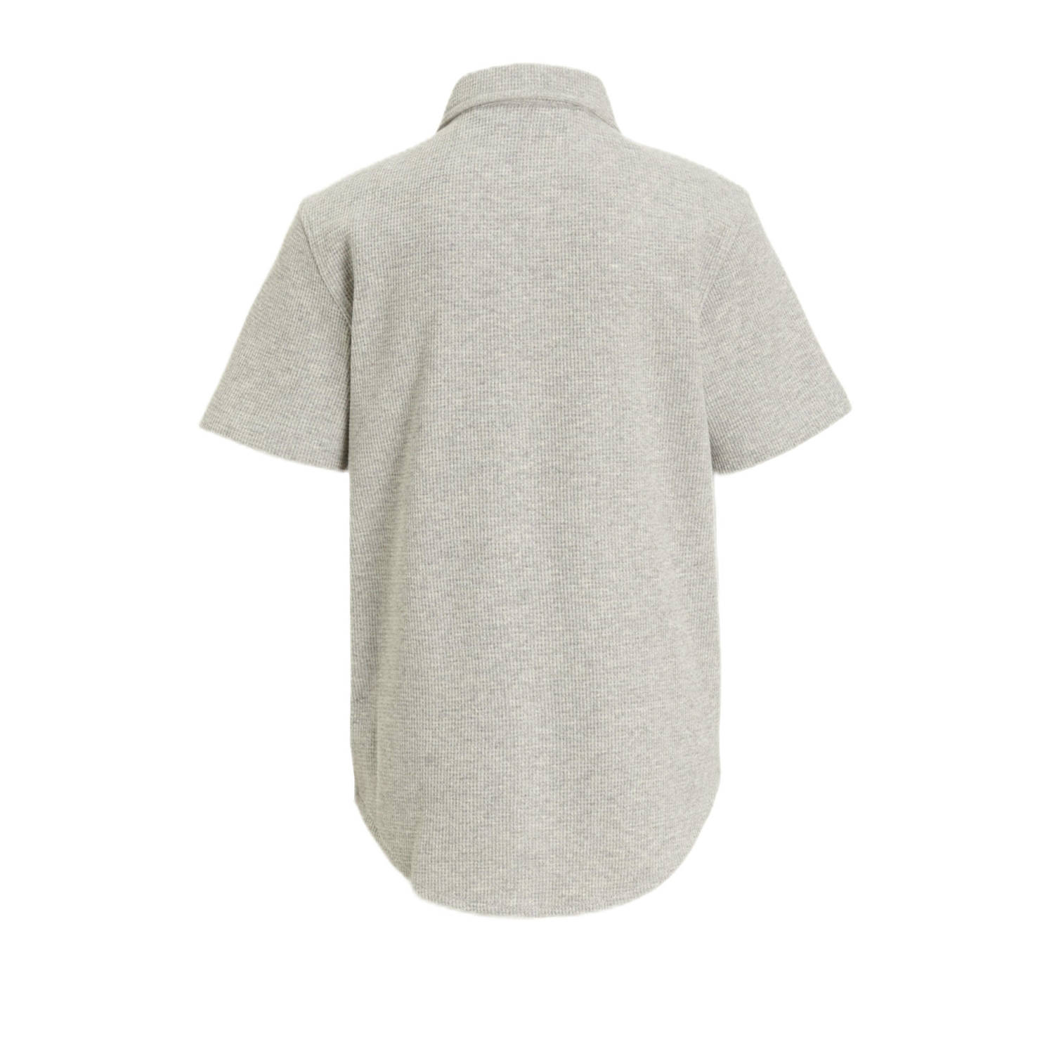 anytime shirt waffle grijs