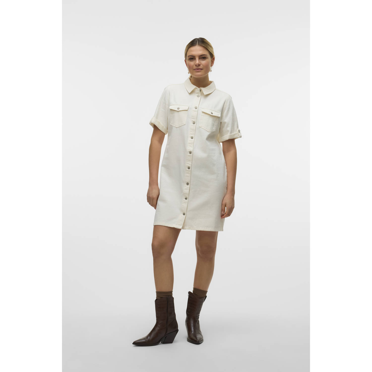 VERO MODA spijkerjurk wit