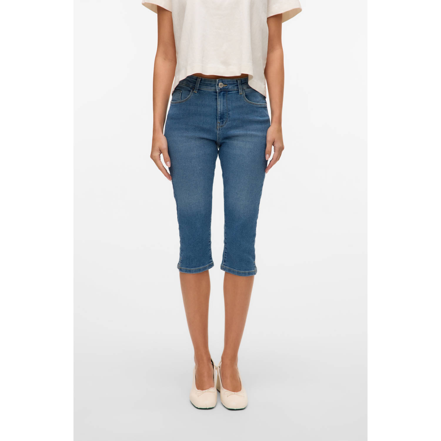 Vero Moda Capri jeans VMELLY MR KNICKERS DNM MIX NOOS