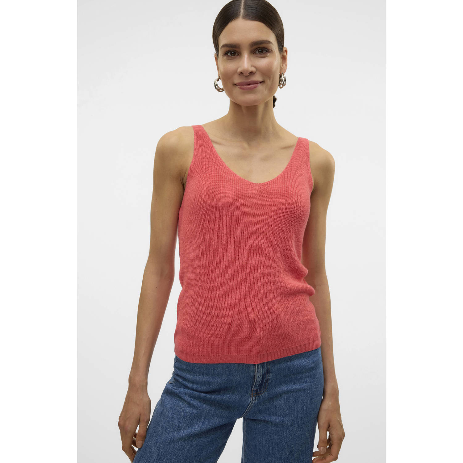 Vero Moda Regular fit tanktop in gebreide look model 'NEWLEX'