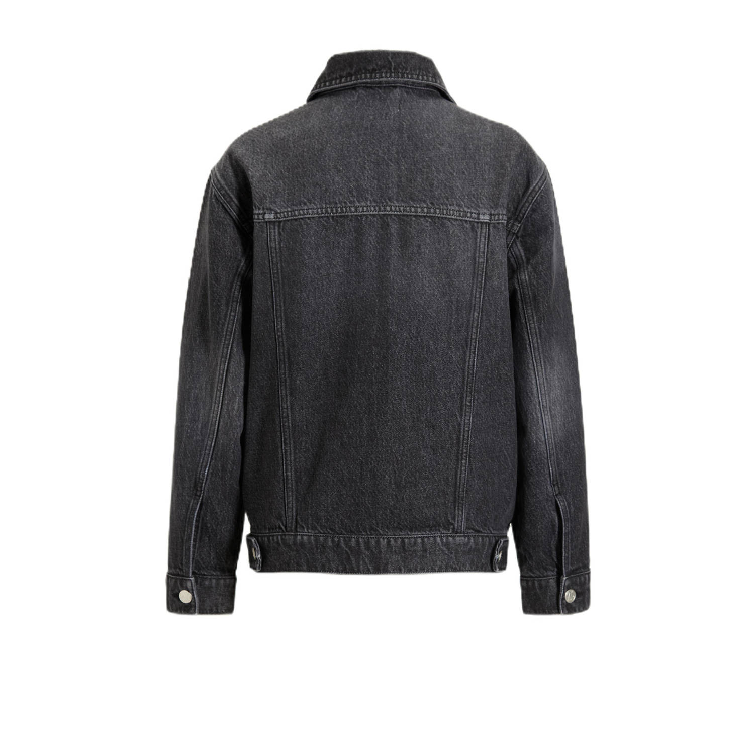 anytime relaxed denim jacket zwart