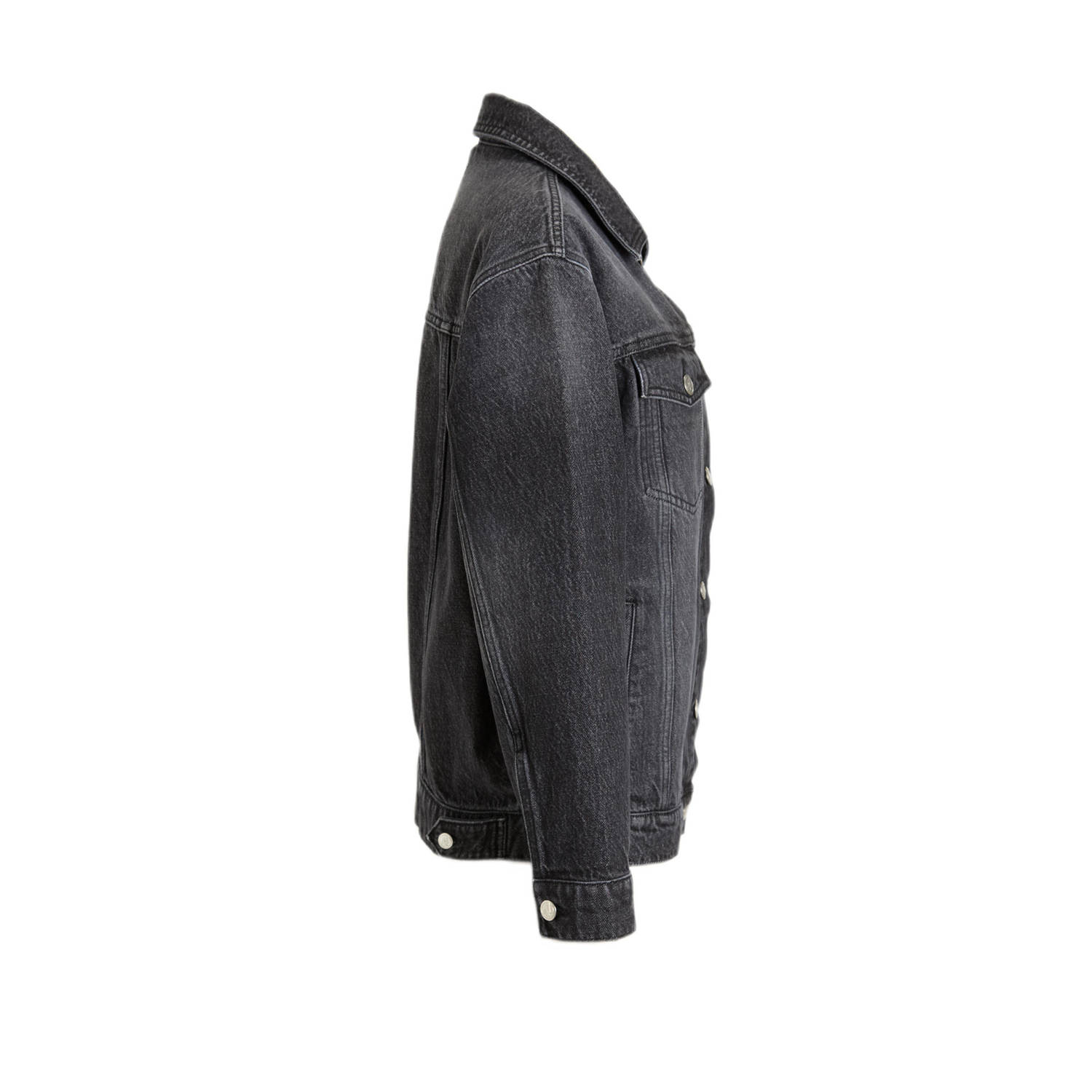 anytime relaxed denim jacket zwart