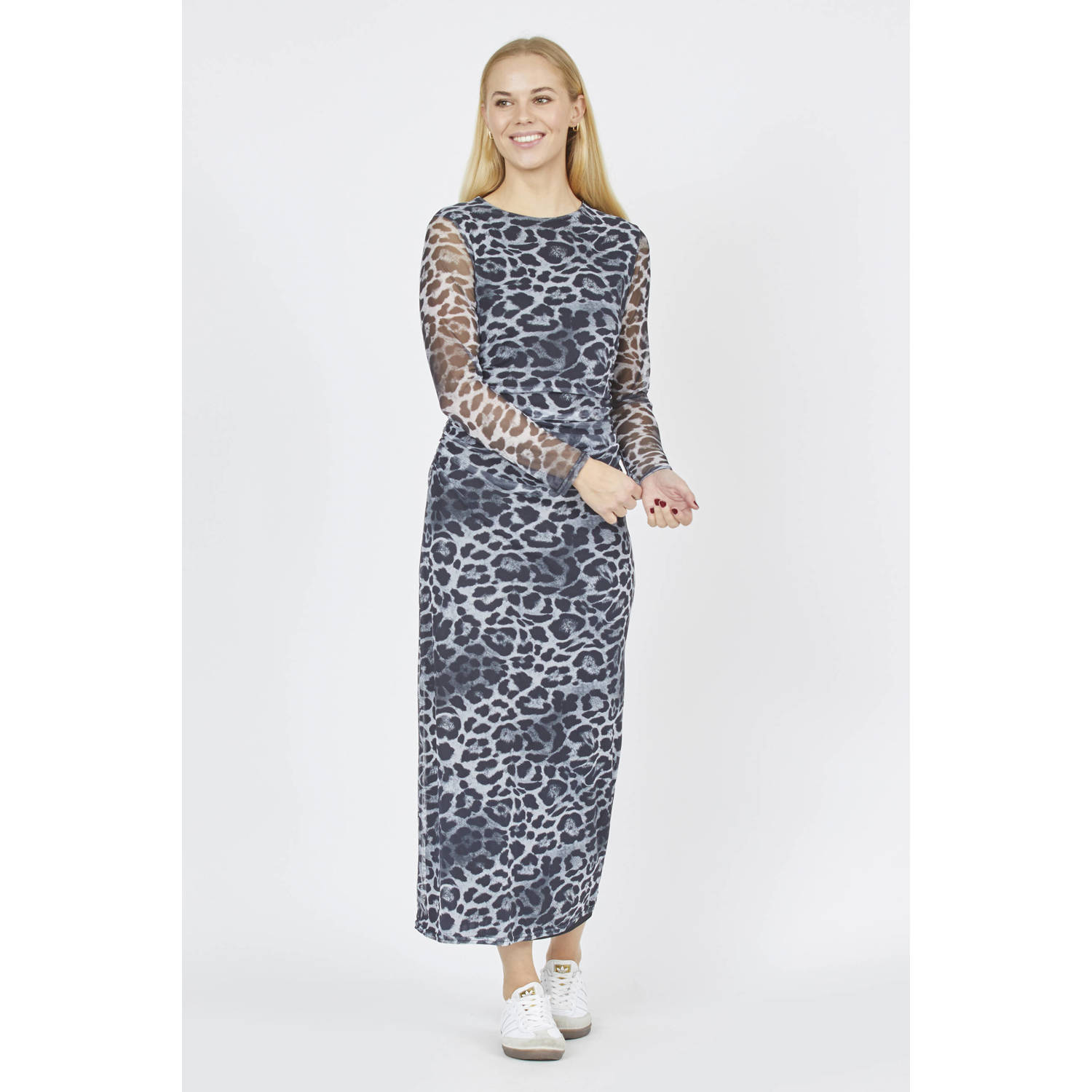 SisterS Point maxi jurk grijs