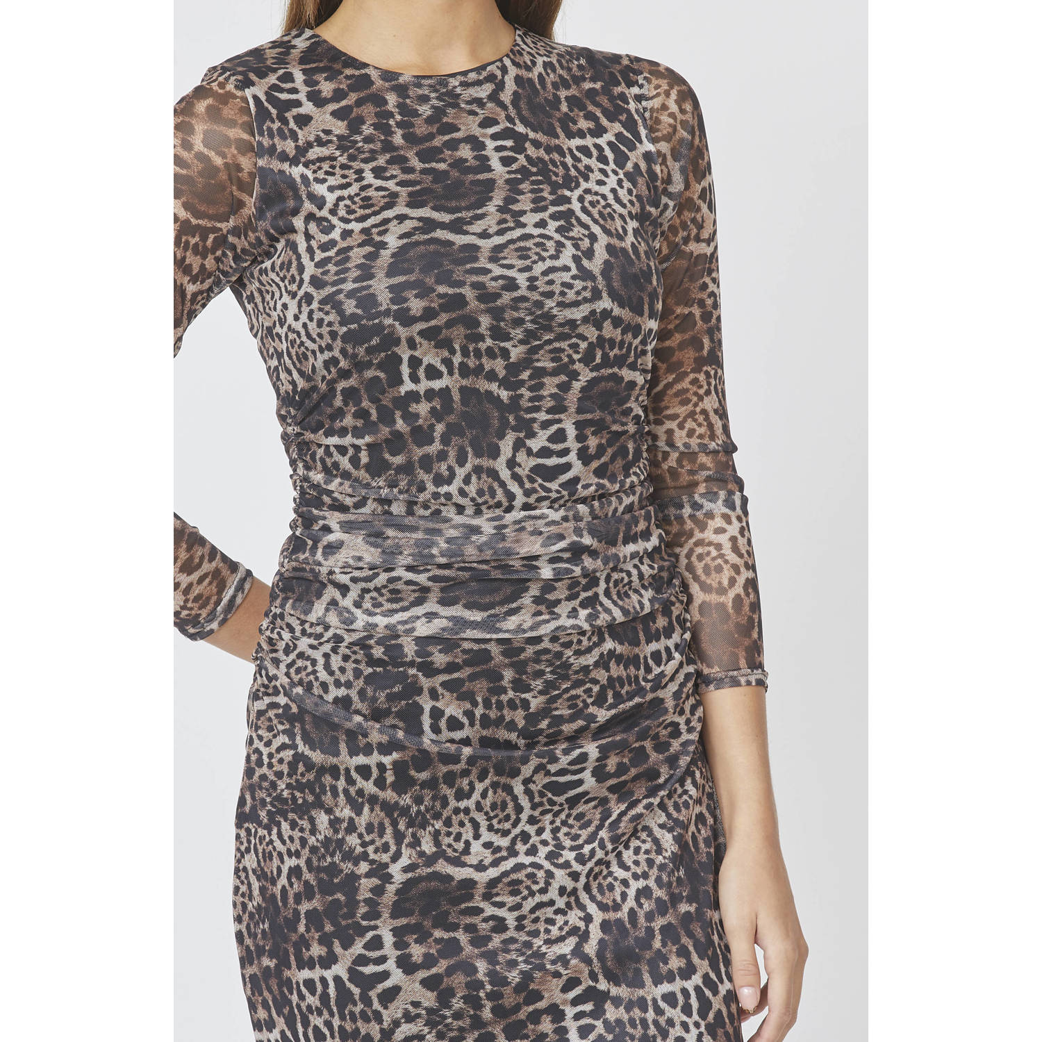 SisterS Point maxi jurk bruin
