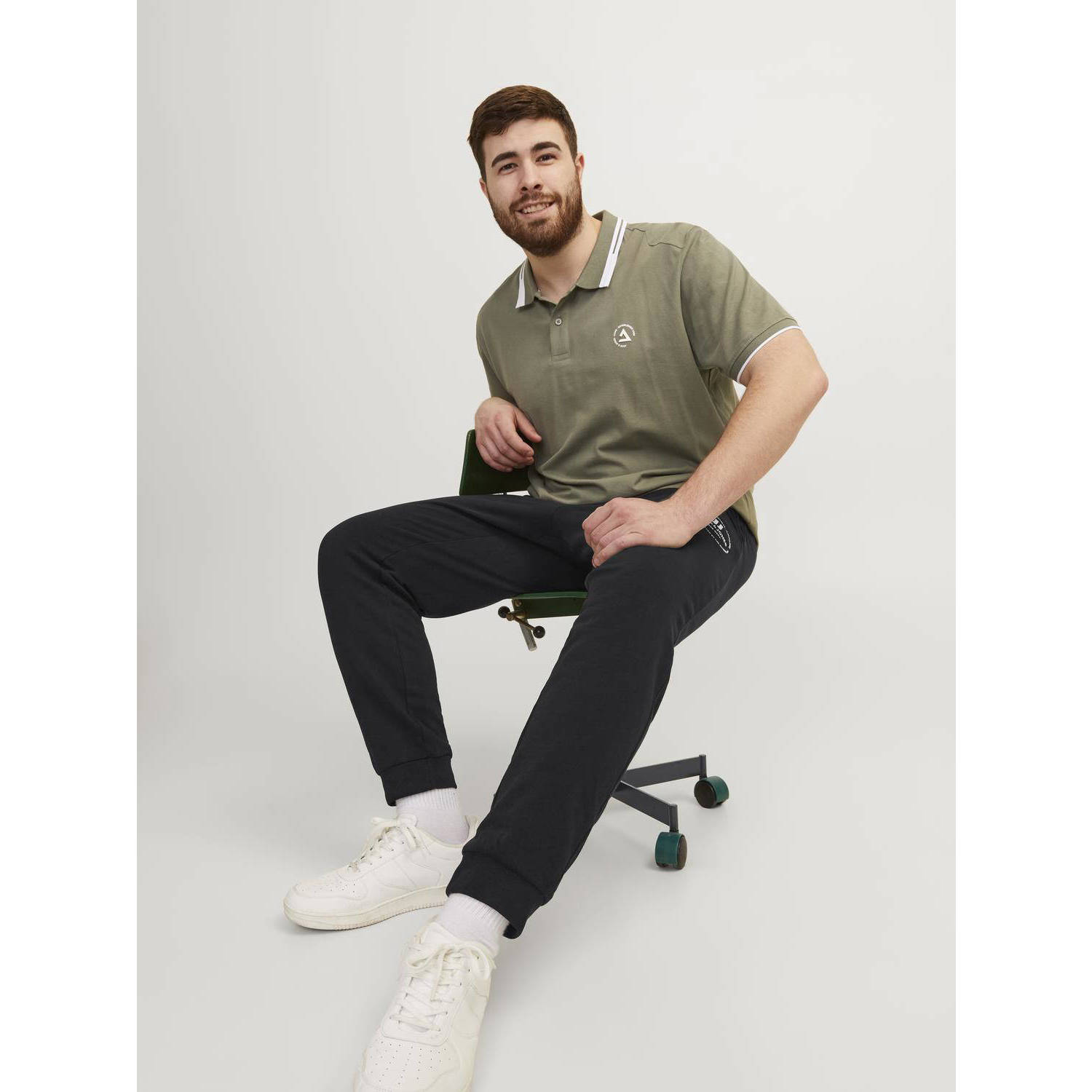 JACK & JONES PLUS SIZE regular joggingbroek
