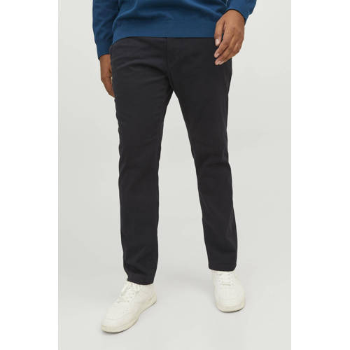 JACK & JONES PLUS SIZE slim chino zwart afbeelding