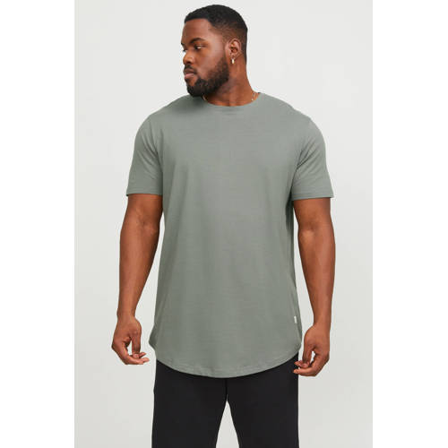 JACK & JONES PLUS SIZE regular T-shirt Plus Size grijsgroen afbeelding