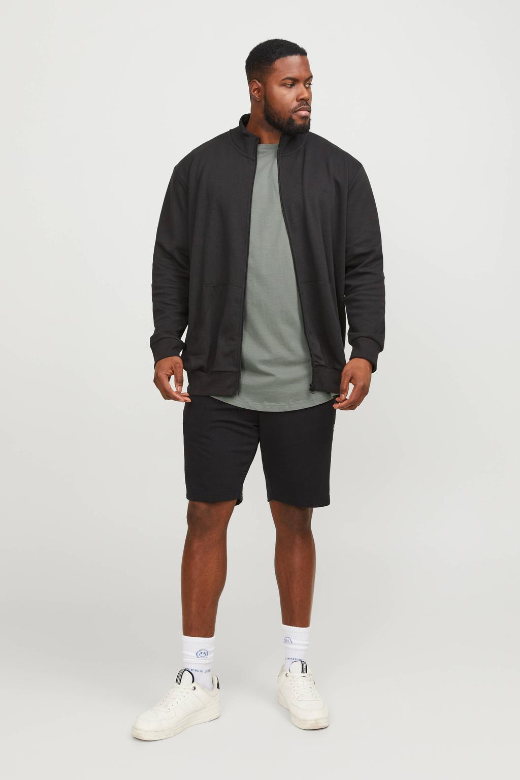 JACK & JONES PLUS SIZE regular T-shirt Plus Size grijsgroen