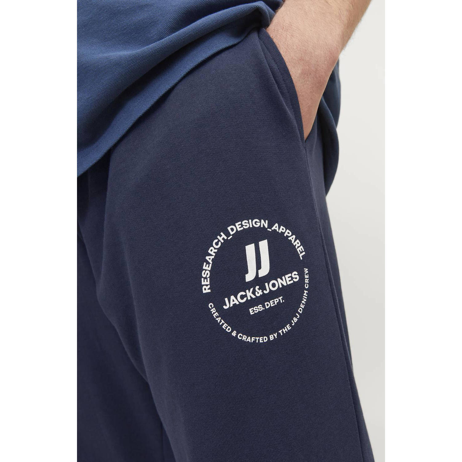 JACK & JONES PLUS SIZE regular joggingbroek donkerblauw