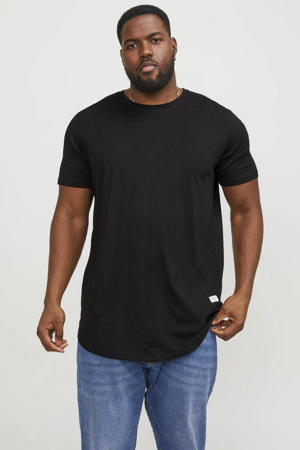 regular T-shirt Plus Size zwart