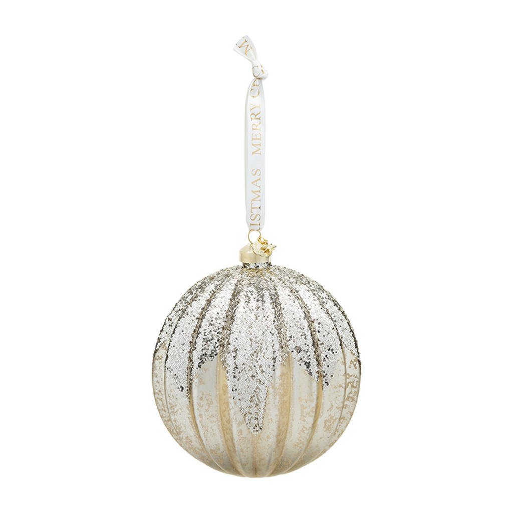 Riviera Maison kerstbal Leave A Little Sparkle (ø14 cm)