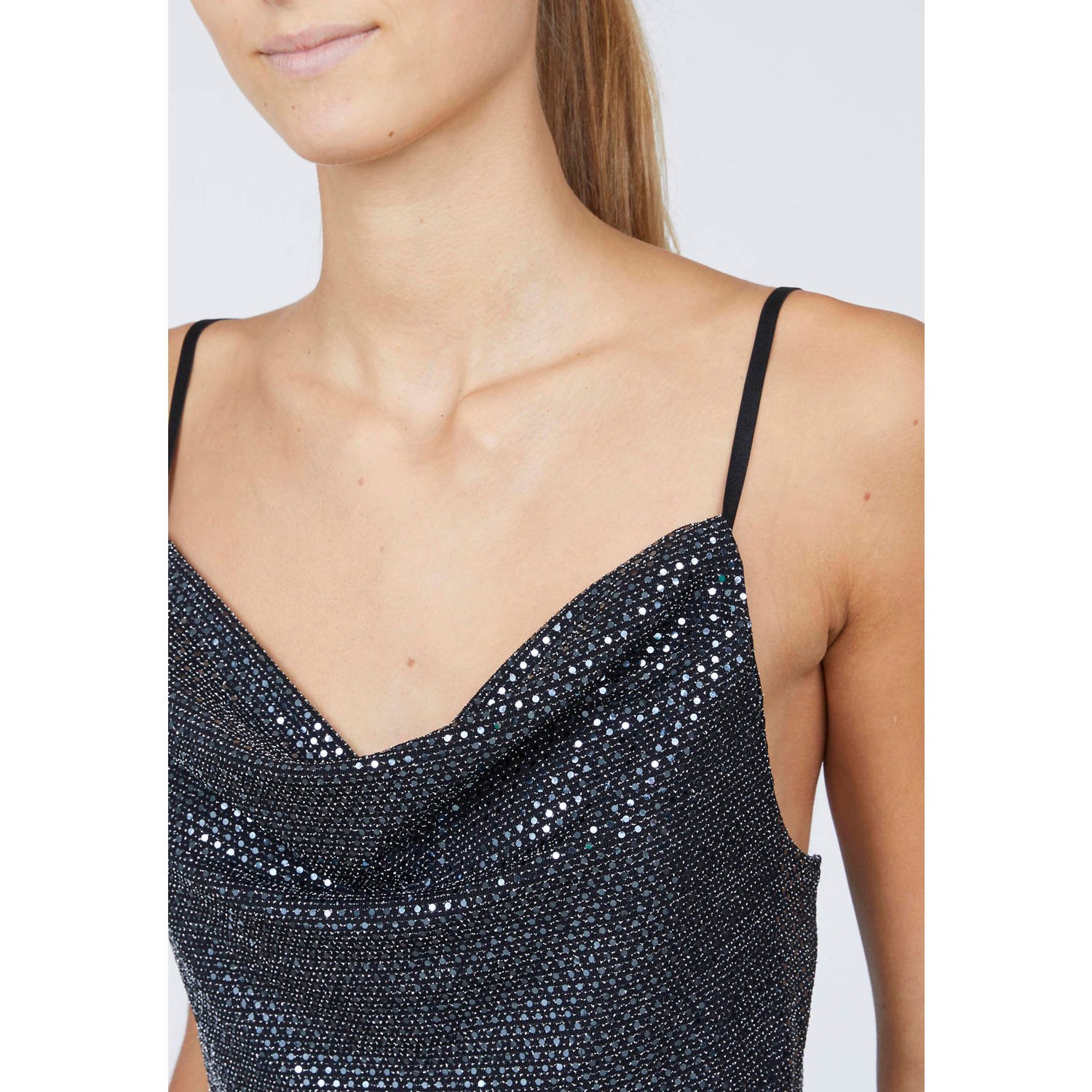 SisterS Point glitter top grijs