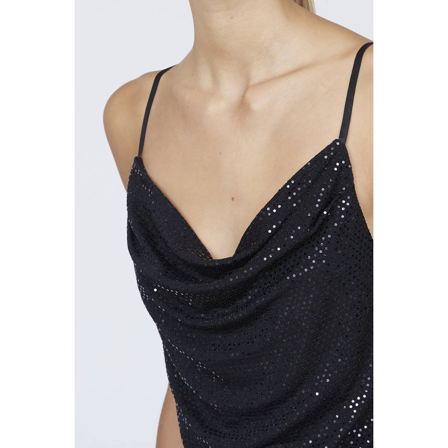 SisterS Point glitter top zwart