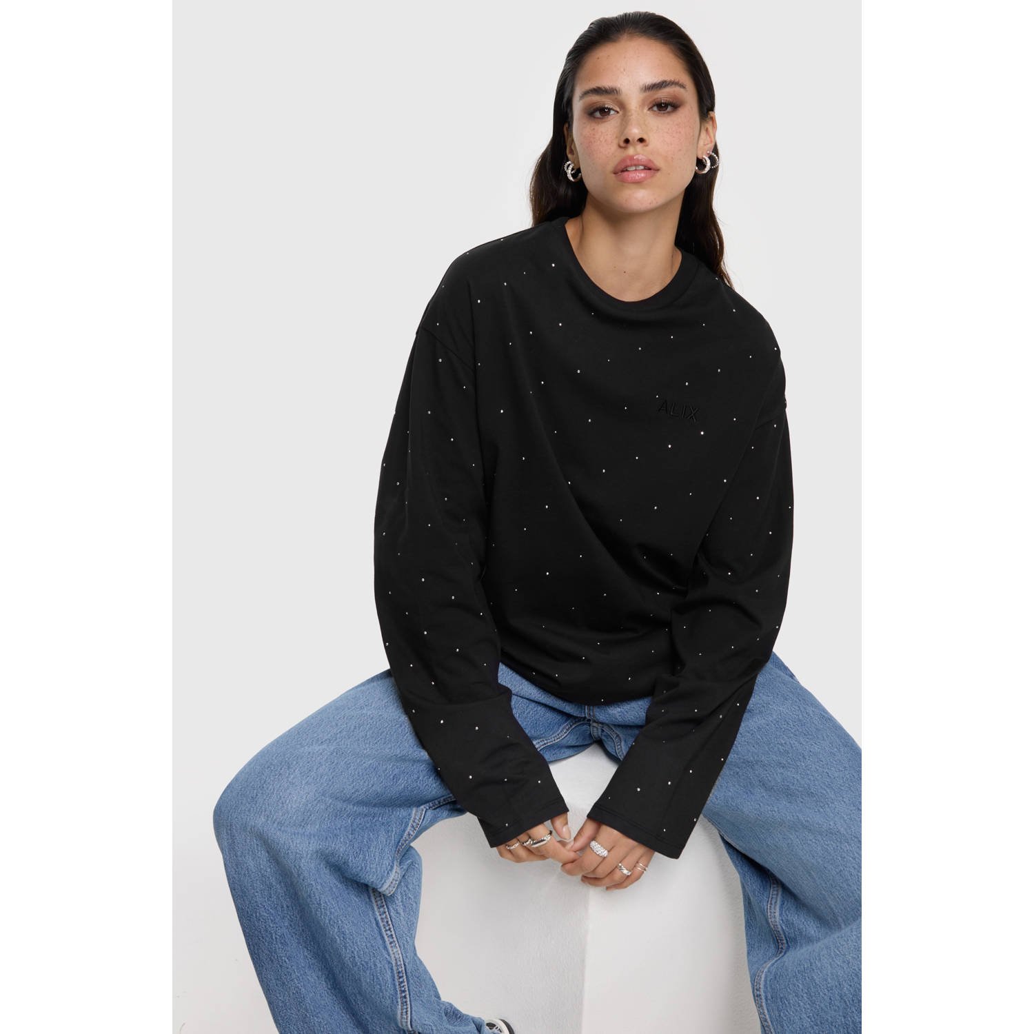 Alix the Label sweater zwart