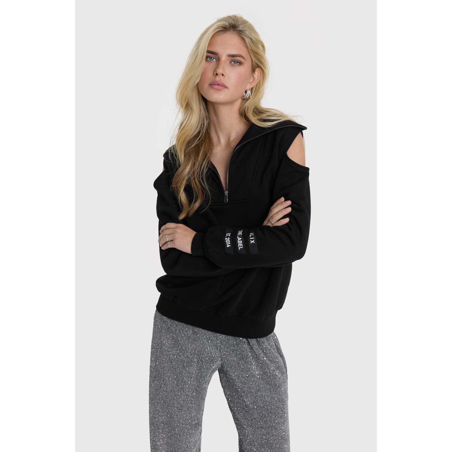 Alix the Label sweater zwart