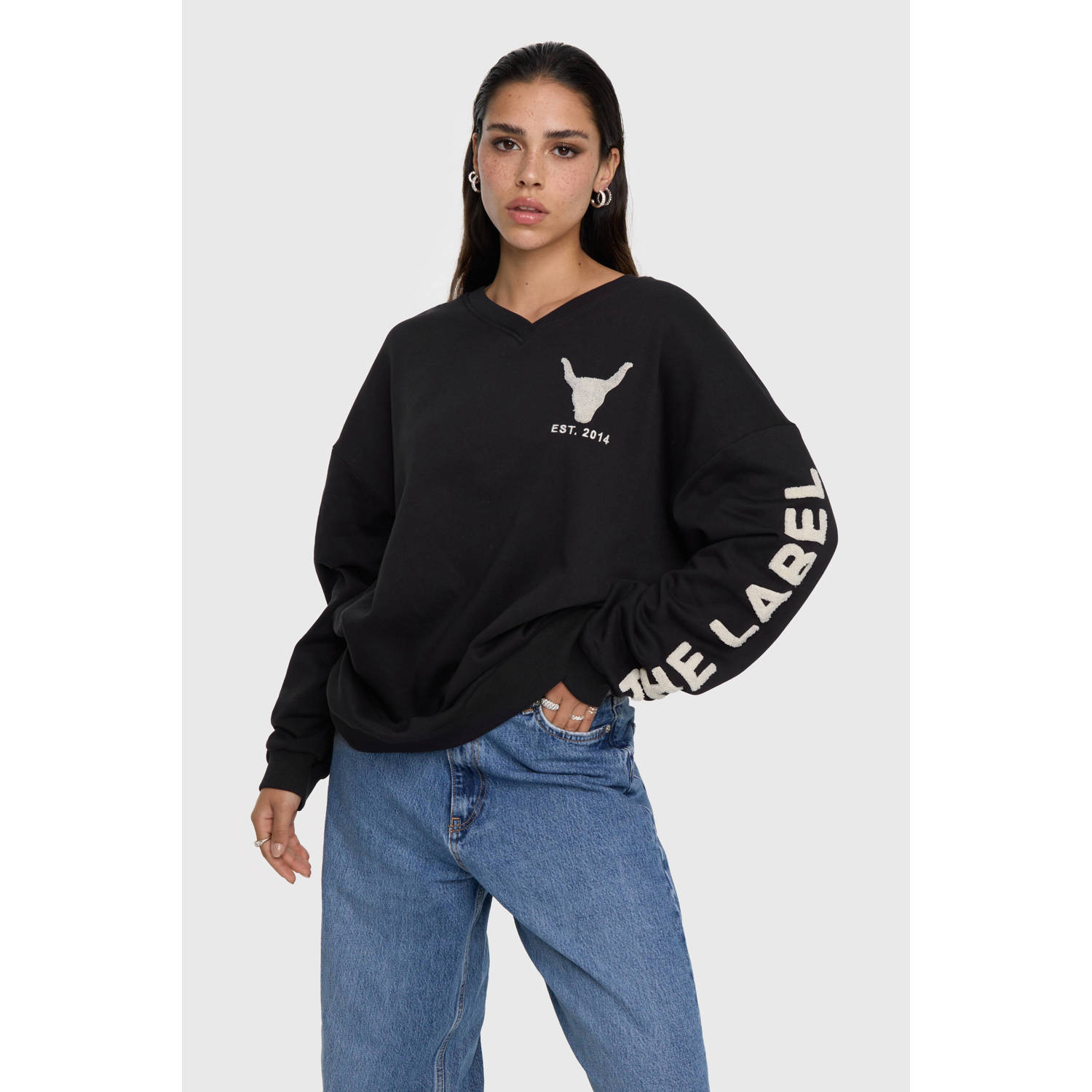 Alix the Label sweater zwart