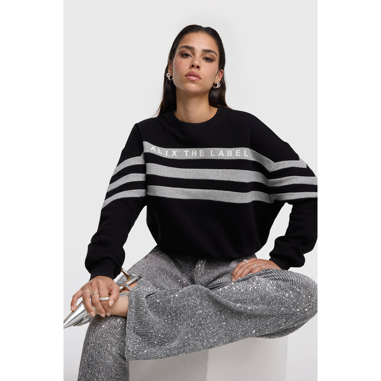Alix the Label sweater zwart