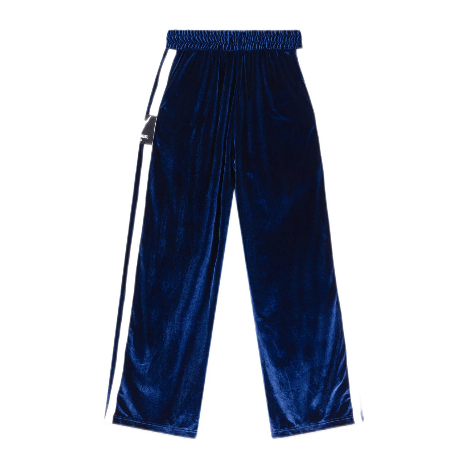 Alix the Label wide leg high waist broek donkerblauw